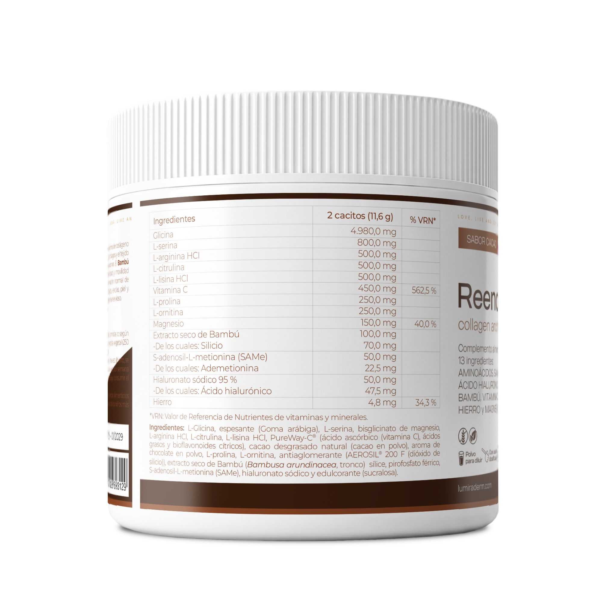 CREOLUM COLLAGEN/ Antes: Reenova (Cacao) Architecture Formula - Imagen 2